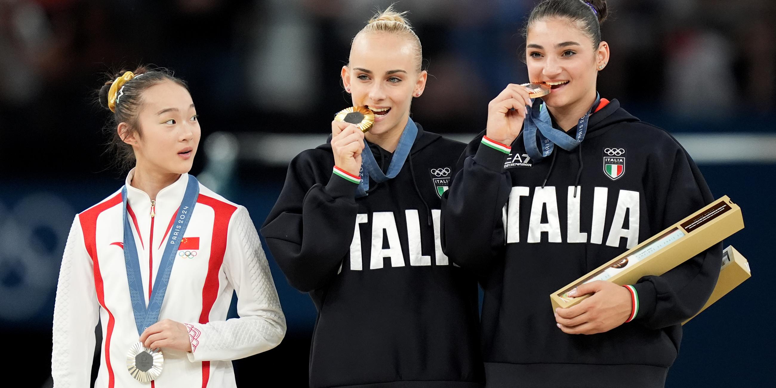 Drei Turnerinnen gewinnen Gold, Silber und Bronze