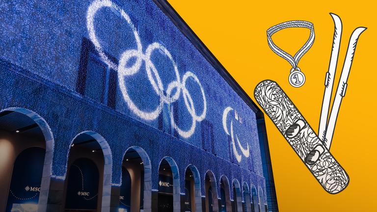 Die Olympischen Winterspiele; Skier; Snowboard; Medallie 