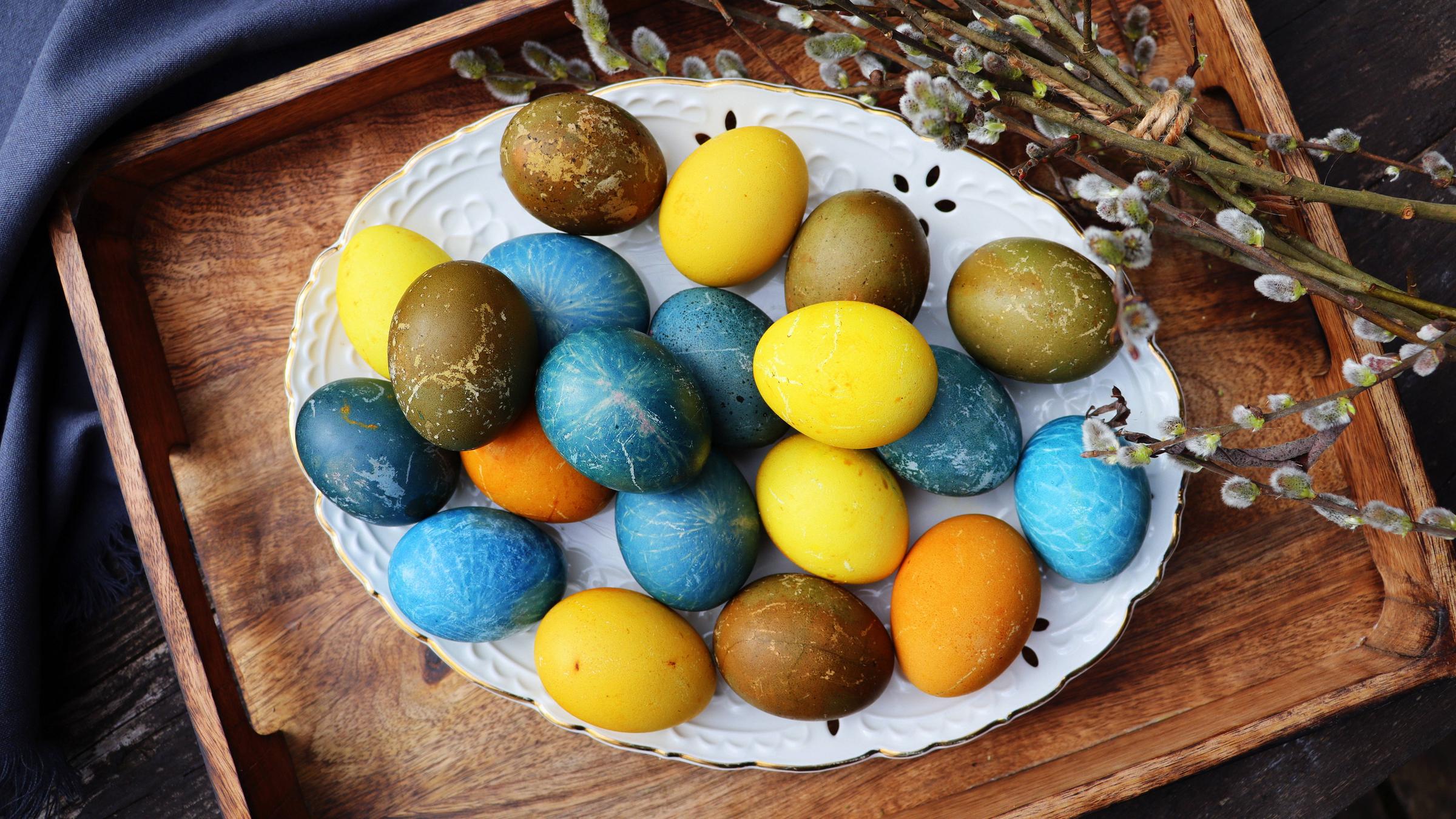 Gefärbte Ostereier