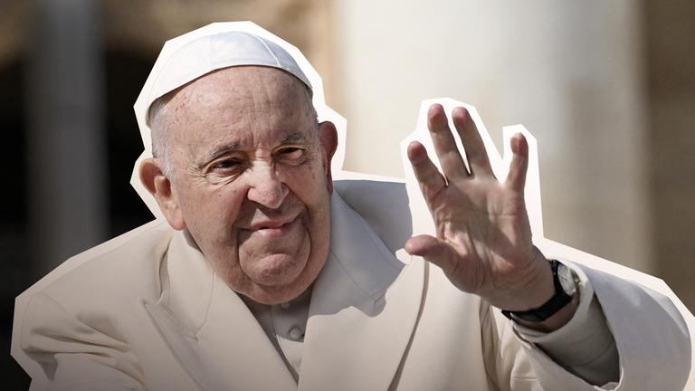 Papst Franzsikus und der Petersdom