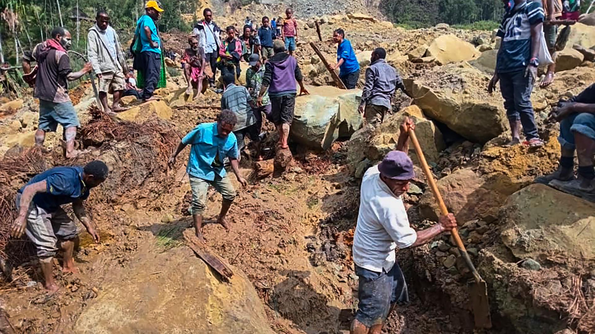 Riesiger Erdrutsch in Papua-Neuguinea