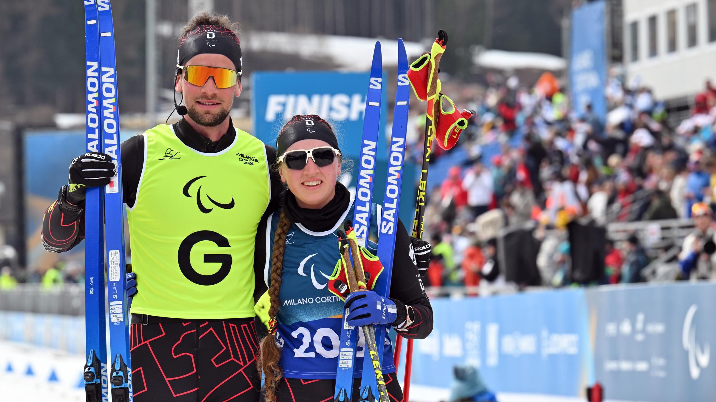 Leonie Walter und der Guide Christian Krasman gewinnen Bronze.