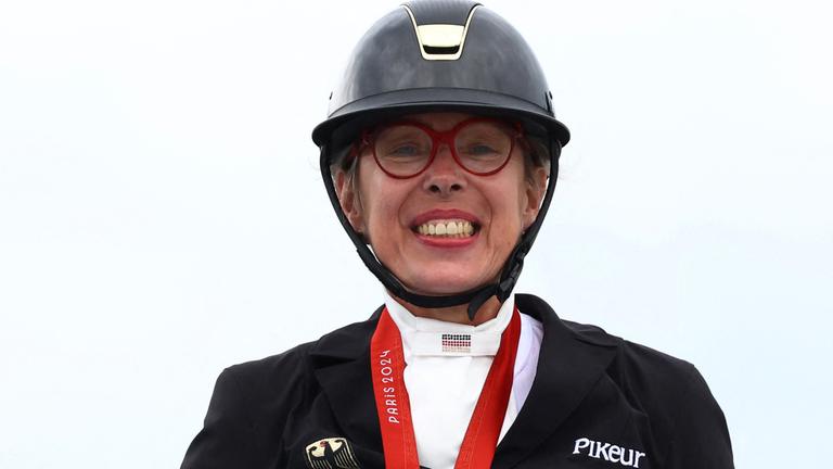 Heidemarie Dresing mit Bronzemedaille