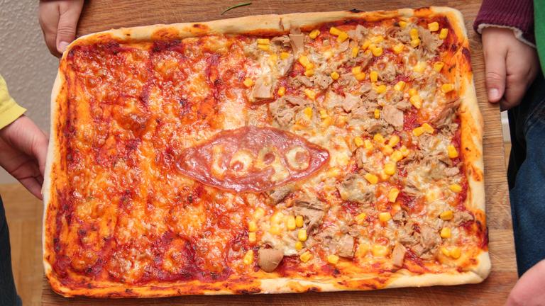 Logo!-Pizza von Antonia, Carl und Marlon