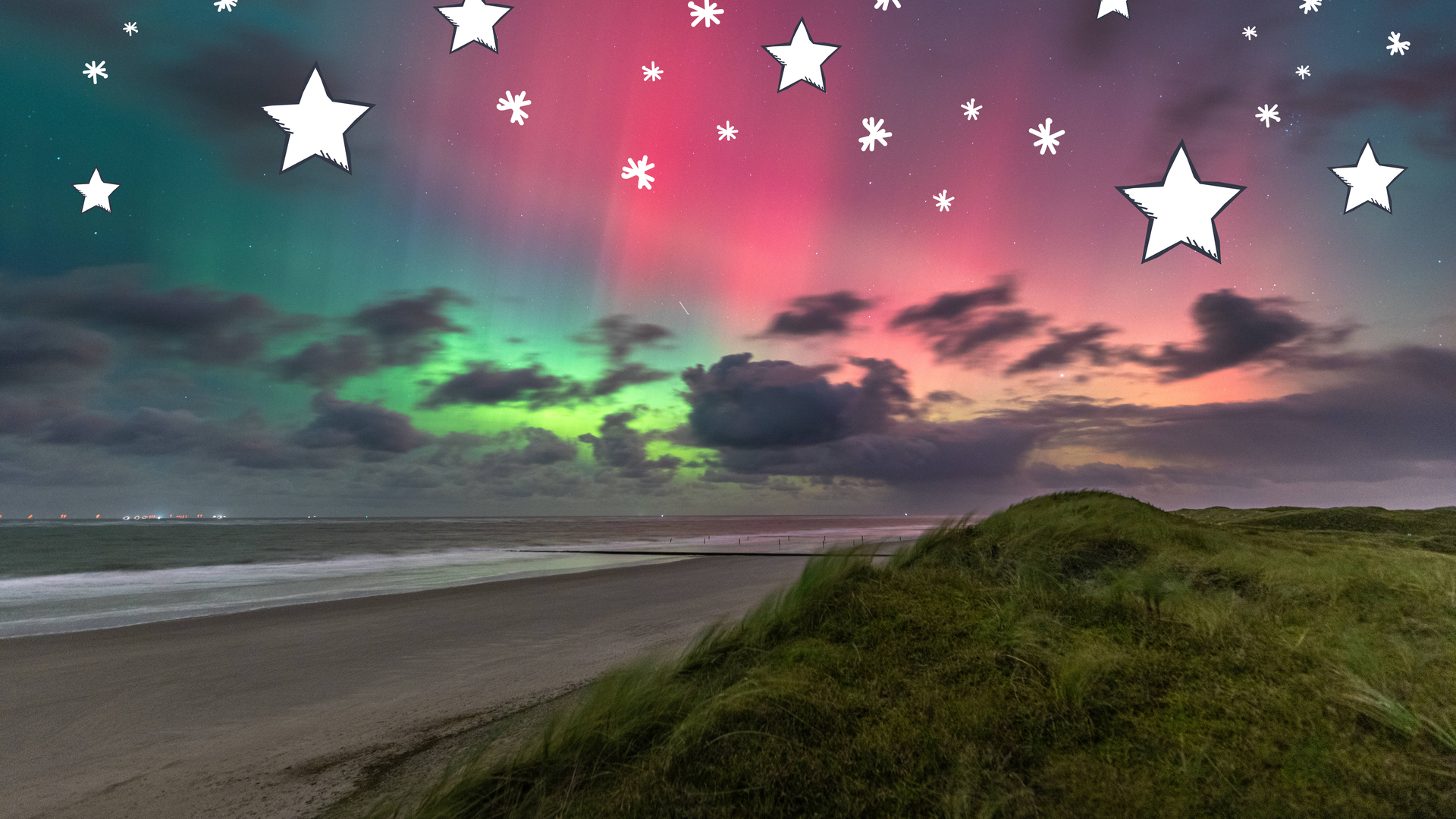 Polarlichter über Norderney