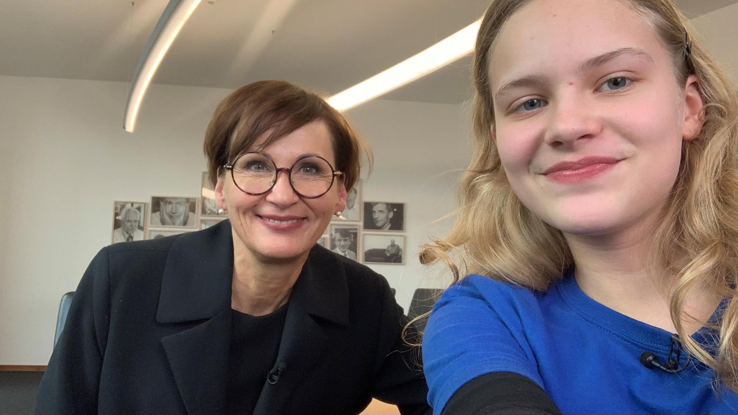 Selfie: Polina und Stark-Watzinger