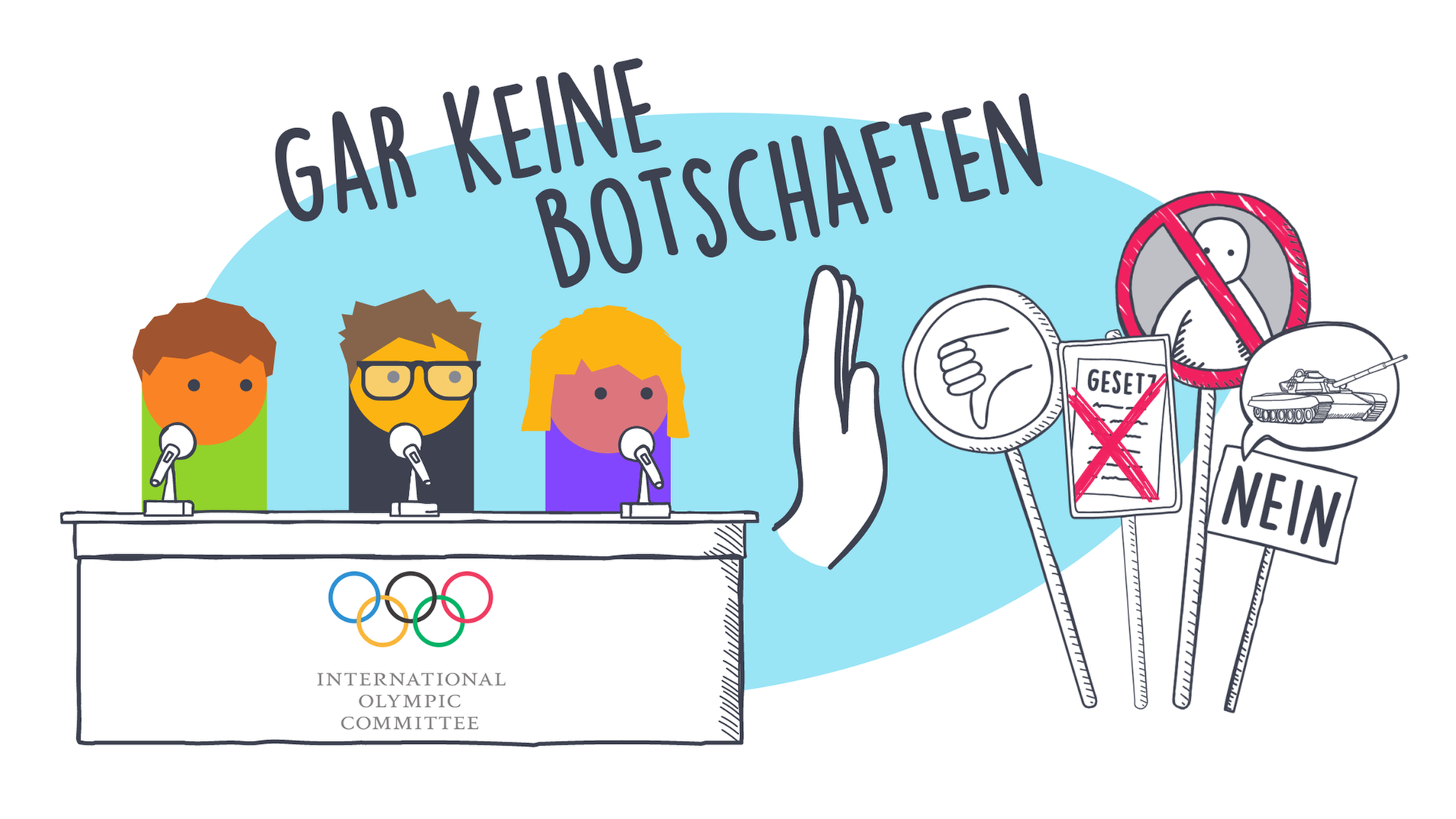 Sport und politische Botschaften