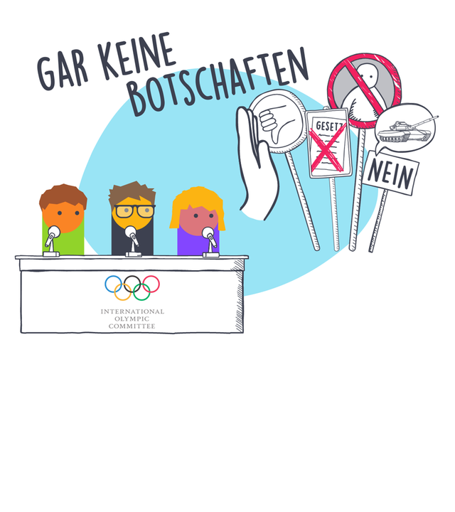 Sport und politische Botschaften