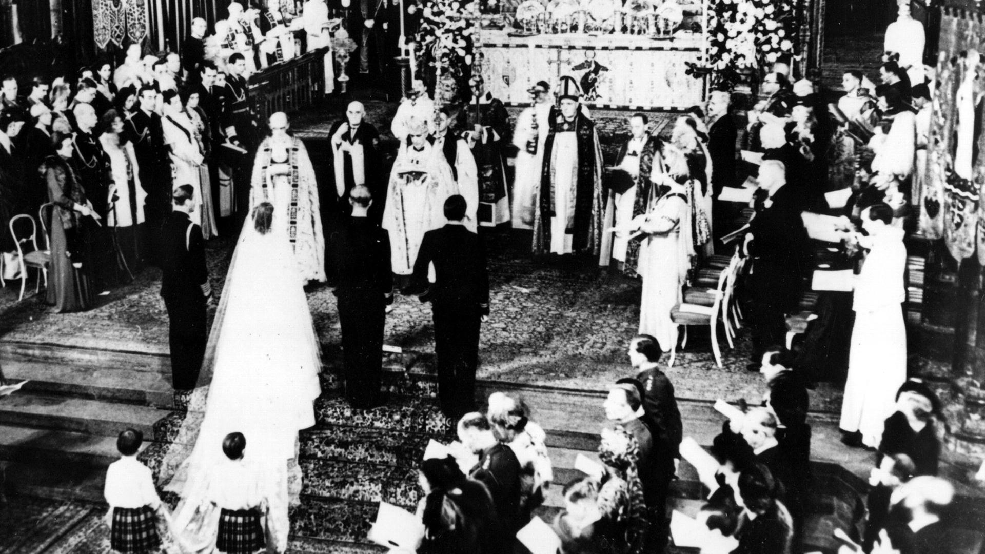 Hochzeit von Queen Elizabeth und Prinz Philip.