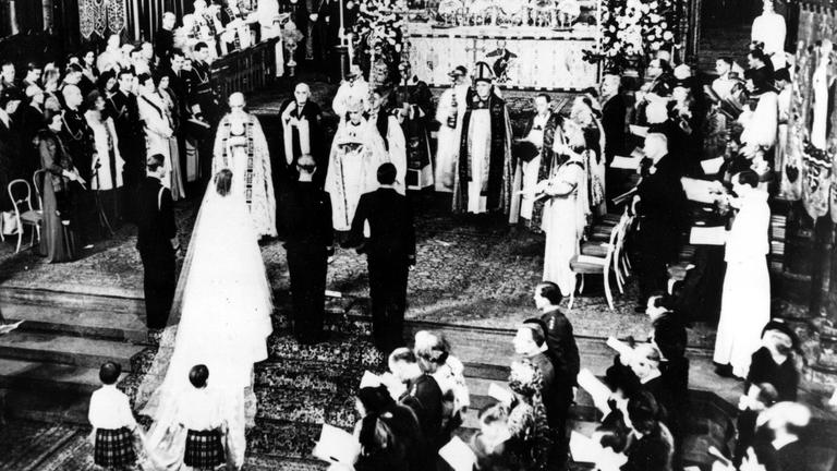 Hochzeit von Queen Elizabeth und Prinz Philip.