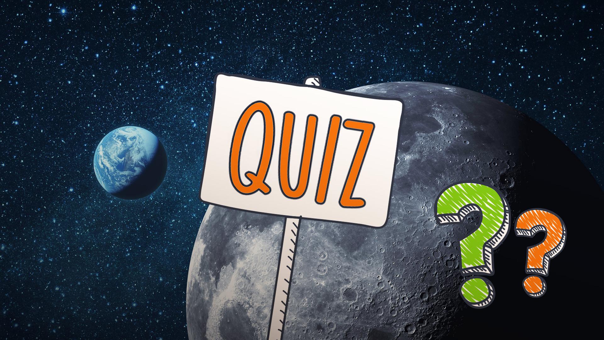 logo!-Quiz Weltraum: Fragezeichen zwischen Planeten