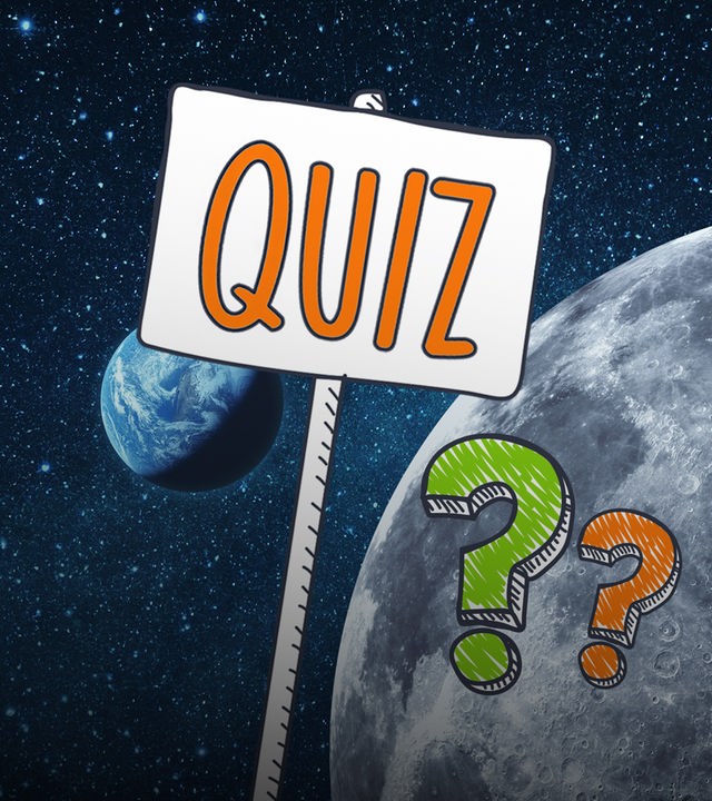logo!-Quiz Weltraum: Fragezeichen zwischen Planeten