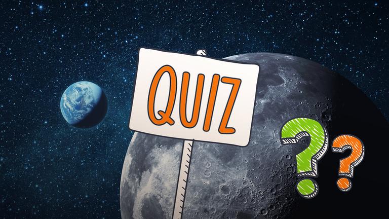 logo!-Quiz Weltraum: Fragezeichen zwischen Planeten