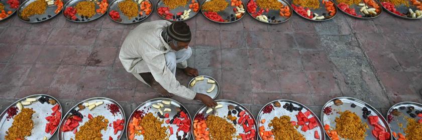 Iftar Vorbereitungen in Indien