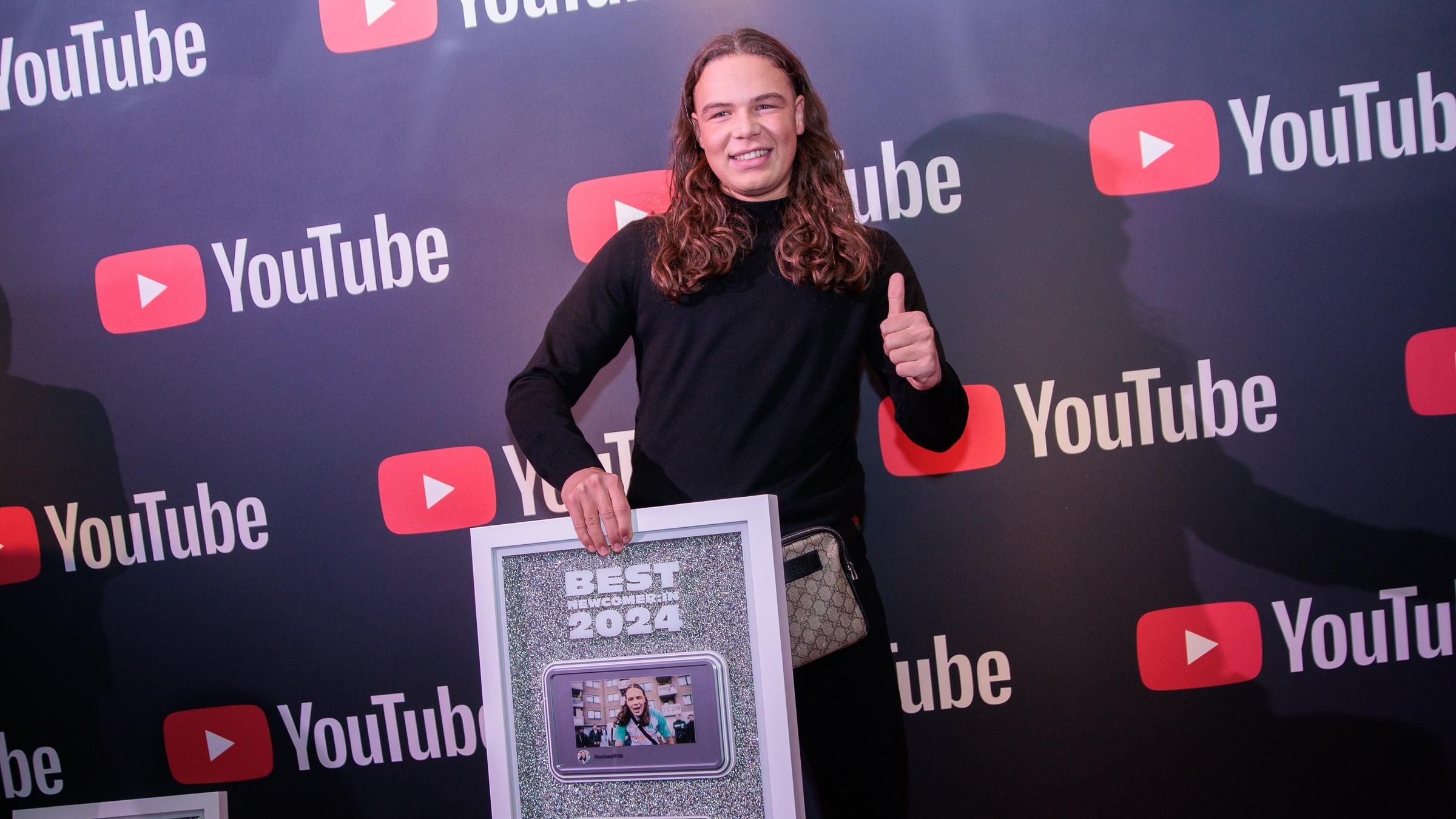 Rapper Haaland936 auf den Youtube Music Awards