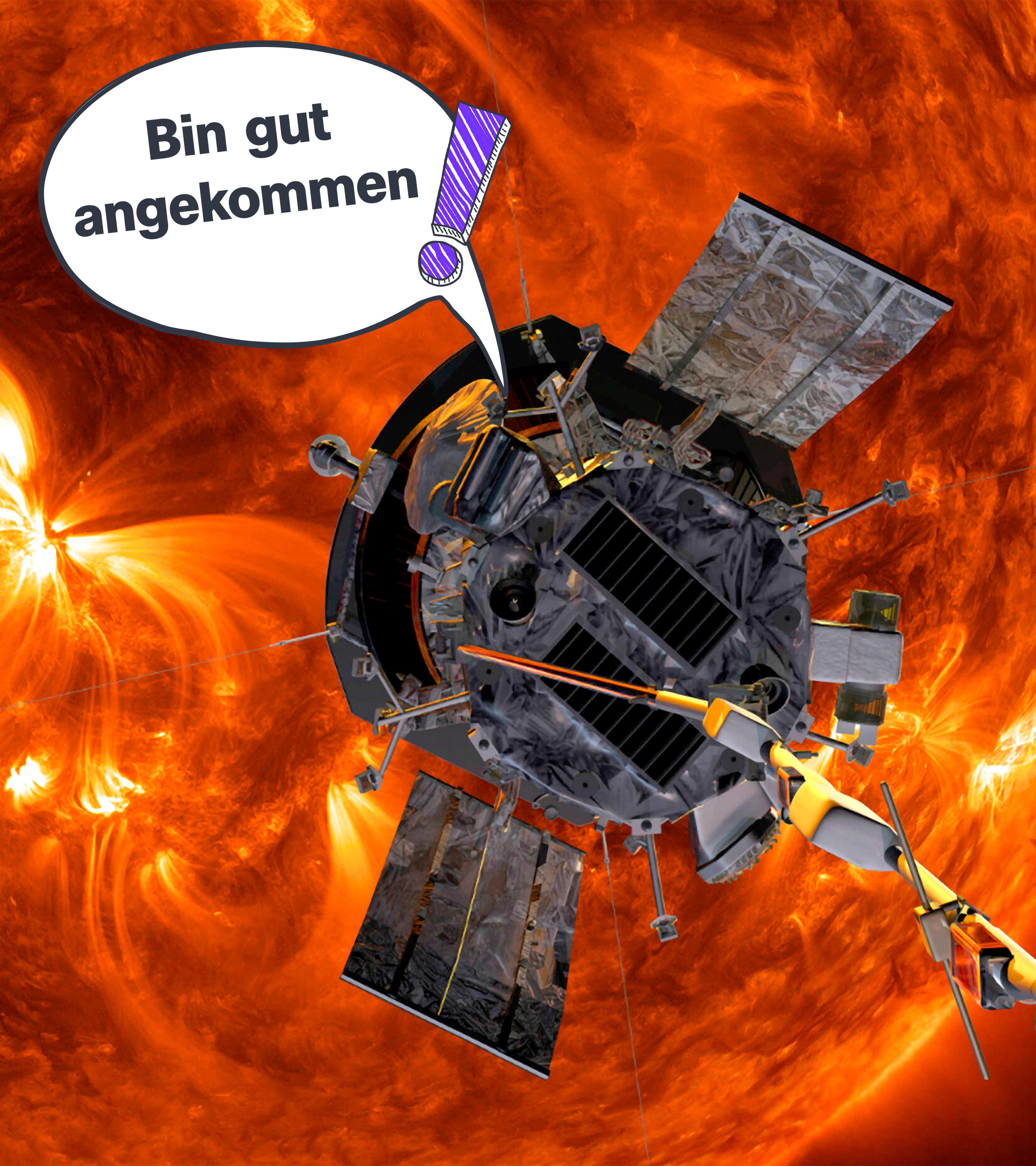 Parker Solar Probe auf dem Weg zur Sonne