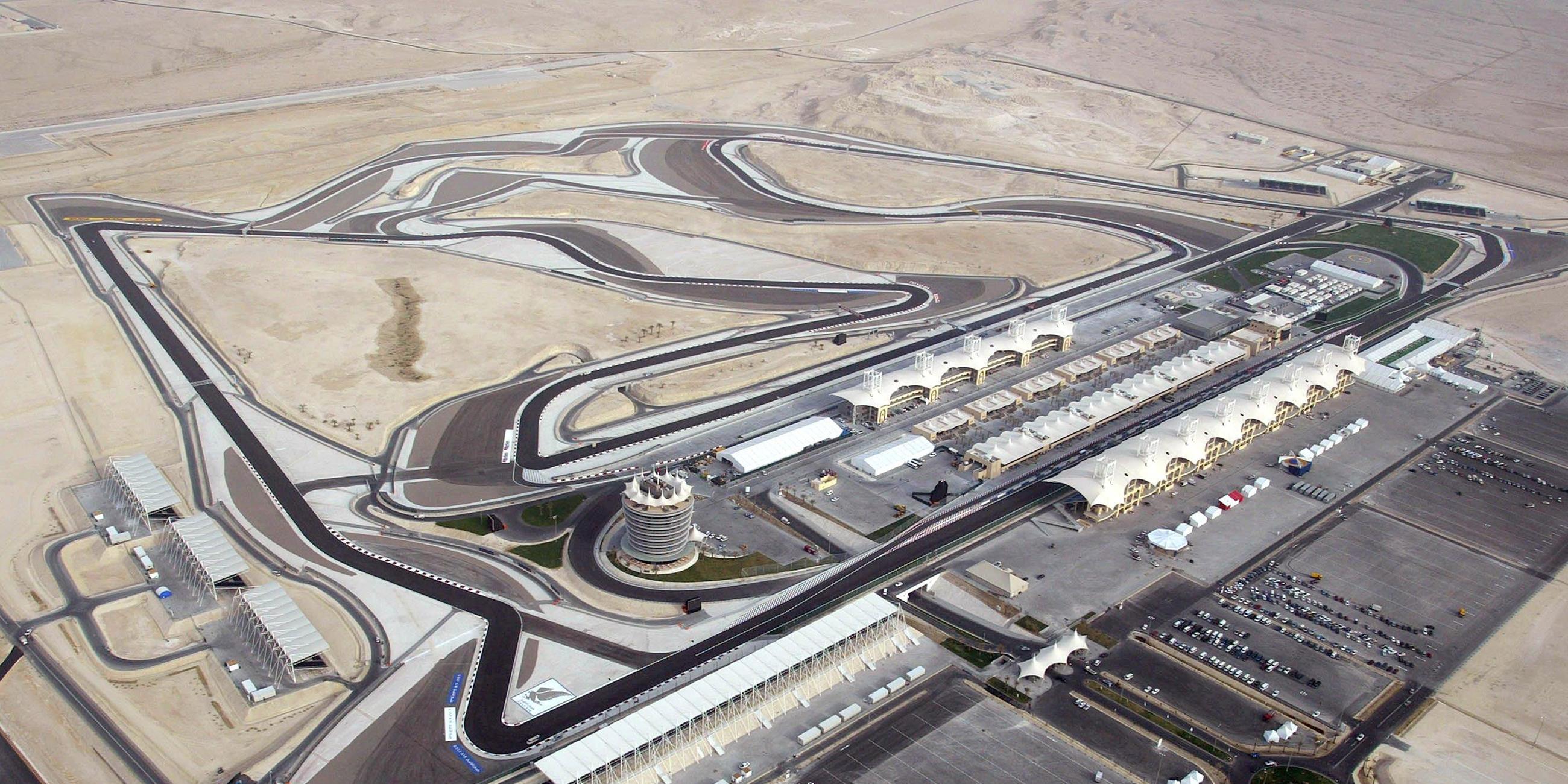 Die Rennstrecke in Bahrain