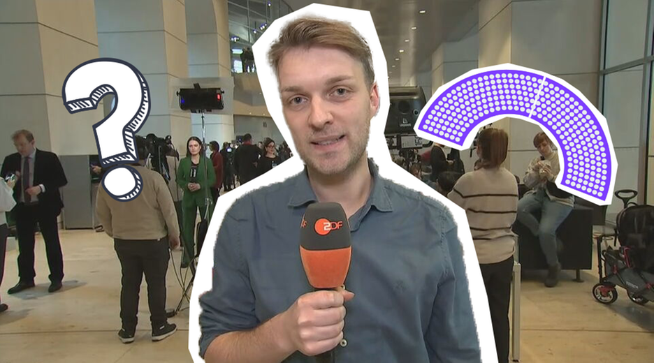 Reporter Johannes im Bundestag