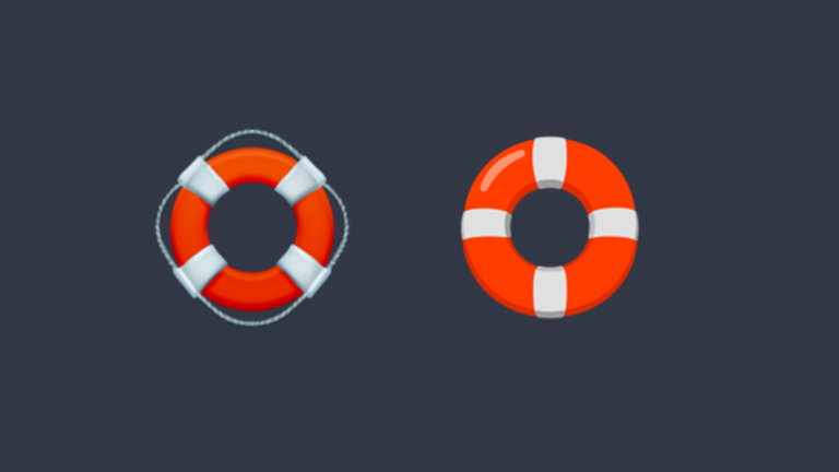 Rettungsring als Emoji