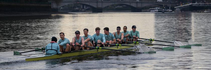 Ruderer trainieren in London