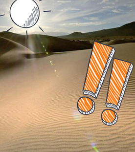 Sanddüne im Gegenlicht