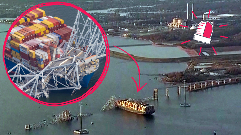 Ein Frachtschiff in den USA hat eine Autobahnbrücke gerammt – die daraufhin in sich zusammenfiel. Man geht davon aus, dass sechs Menschen dabei starben. Wie konnte es dazu kommen?