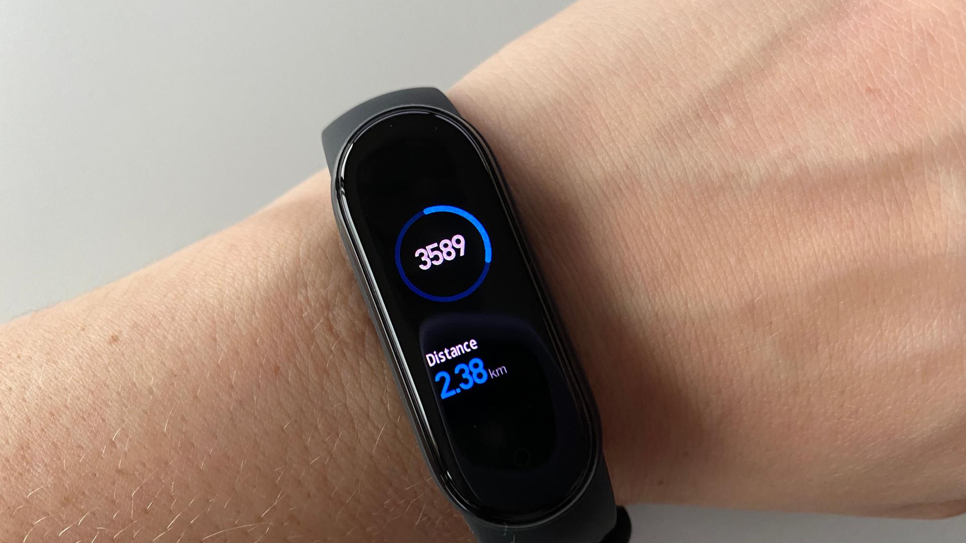 Ein Schrittzähler am Arm 