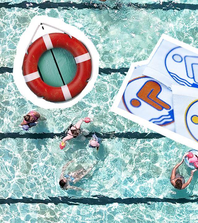 Schwimmbad und Schwimmabzeichen