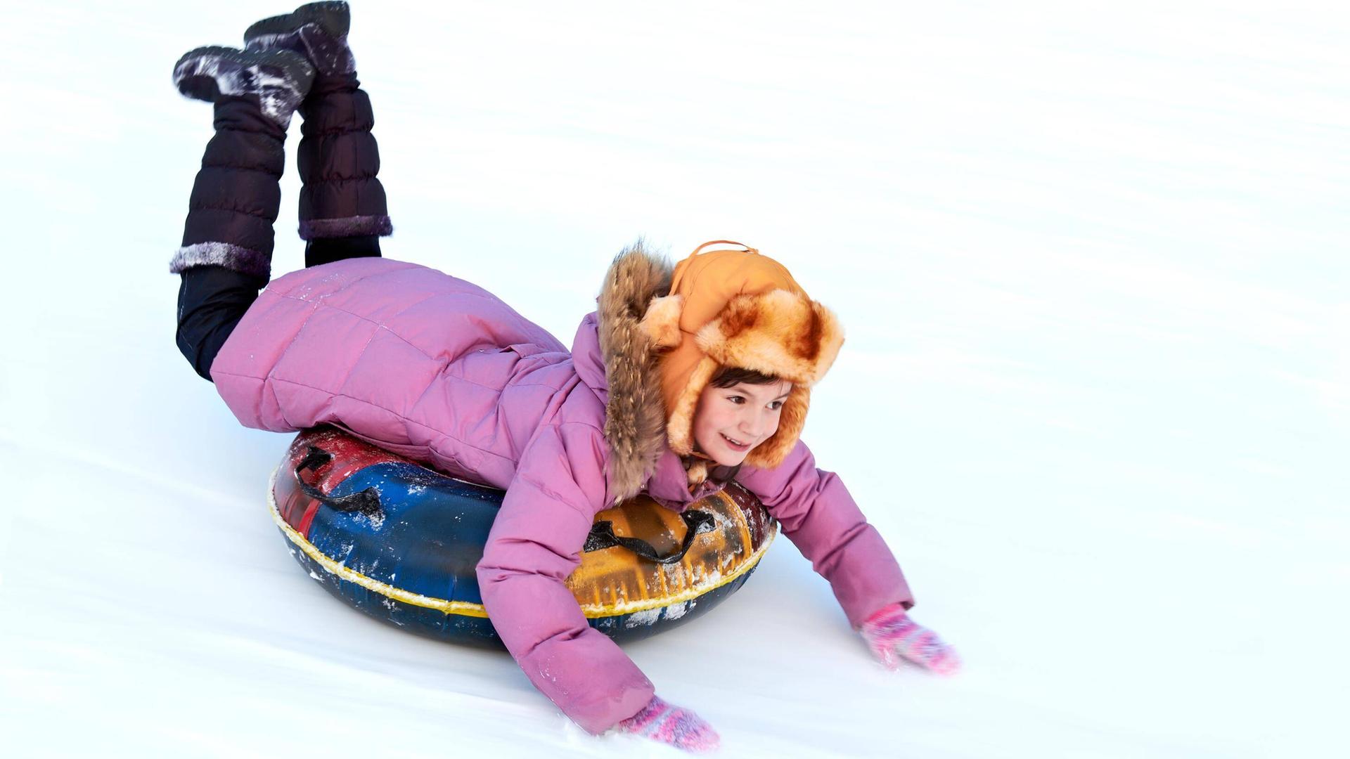 Schlitten-Alternative: Schwimmring