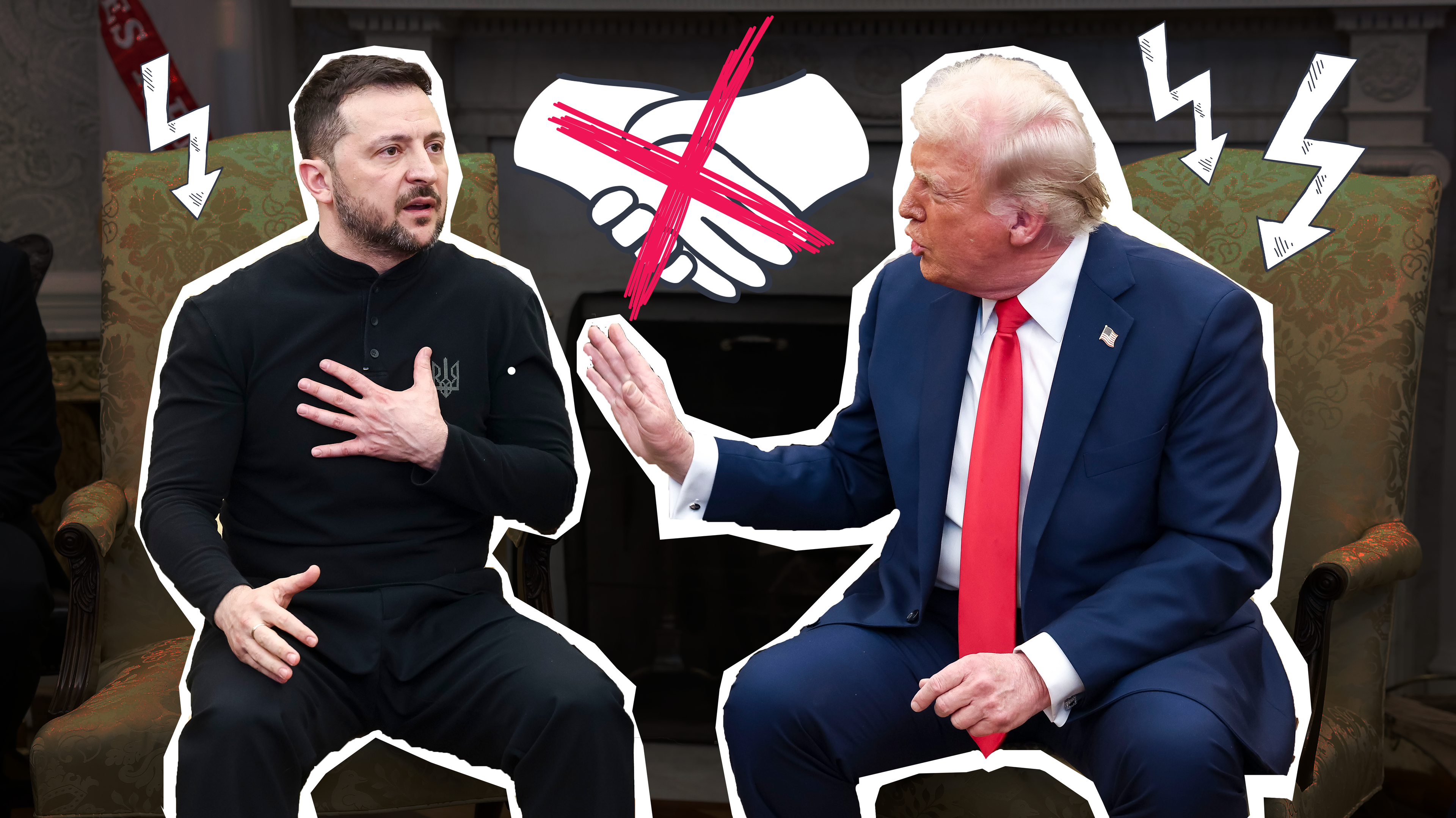 Selenksyj und Trump 