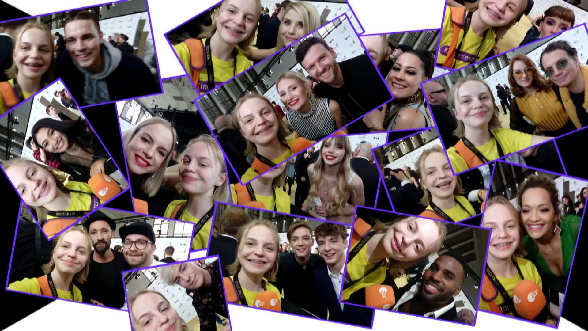 Selfies von Rieke beim Echo