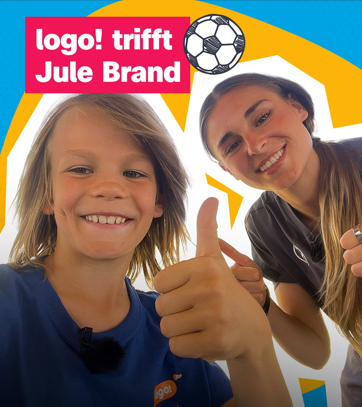 Kinderreporter Oskar trifft Fußballerin Jule Brand.