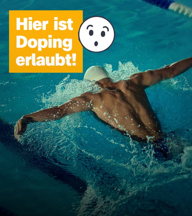Person im Wasser.