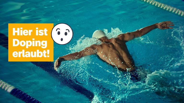Person im Wasser.