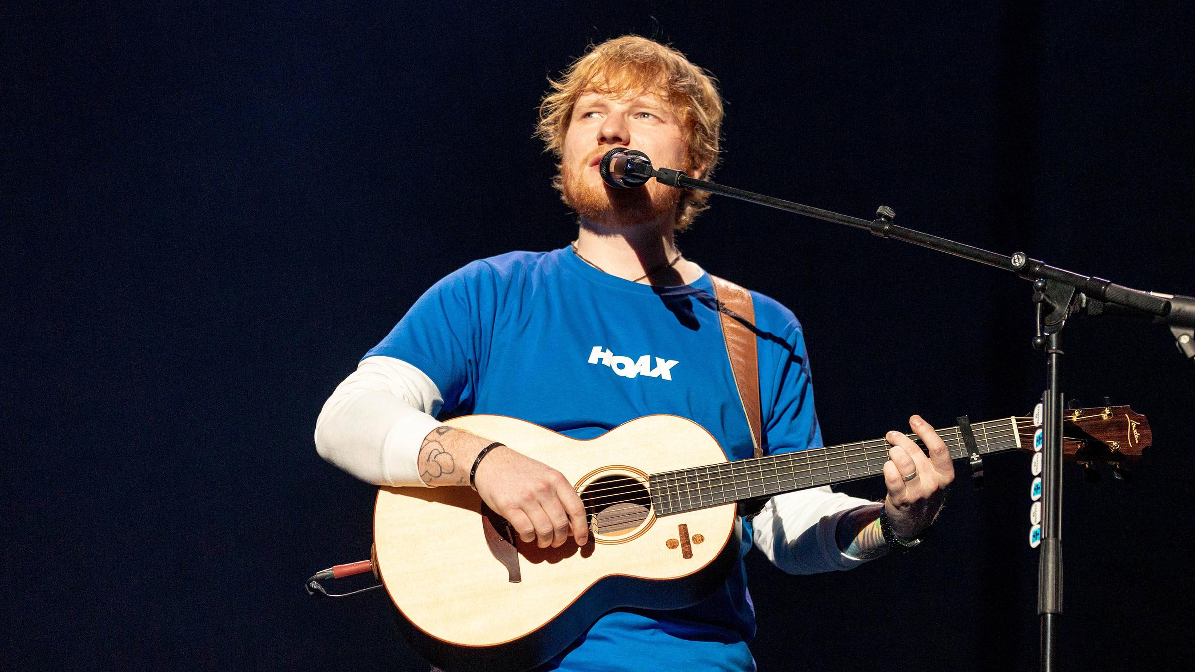 Ed Sheeran auf der Bühne