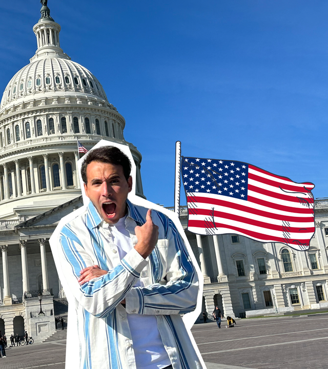 Sherif vor dem Kapitol in Washingtin 