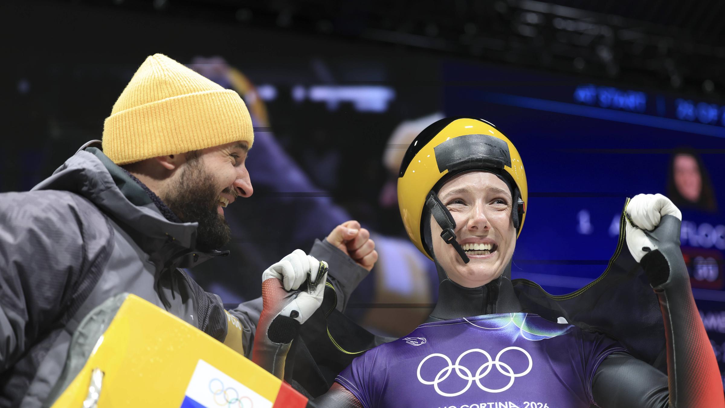 Kreher freut sich über ihr Ergebnis