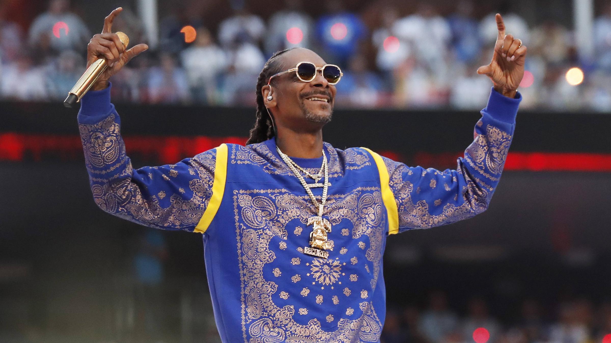 Rapper Snoop Dogg bei der Super Bowl 2022