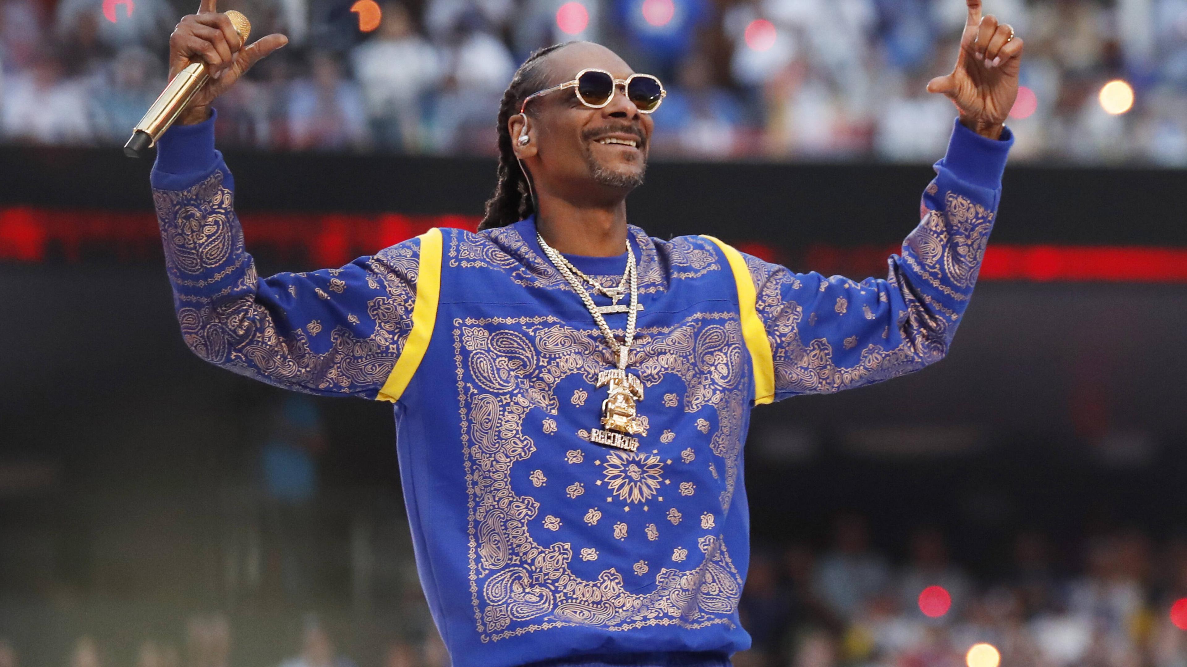 Rapper Snoop Dogg bei der Super Bowl 2022