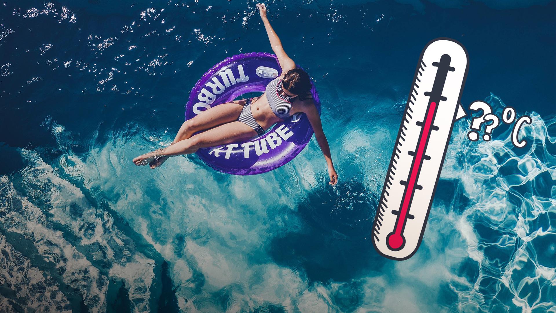 Mädchen im Schwimmbad