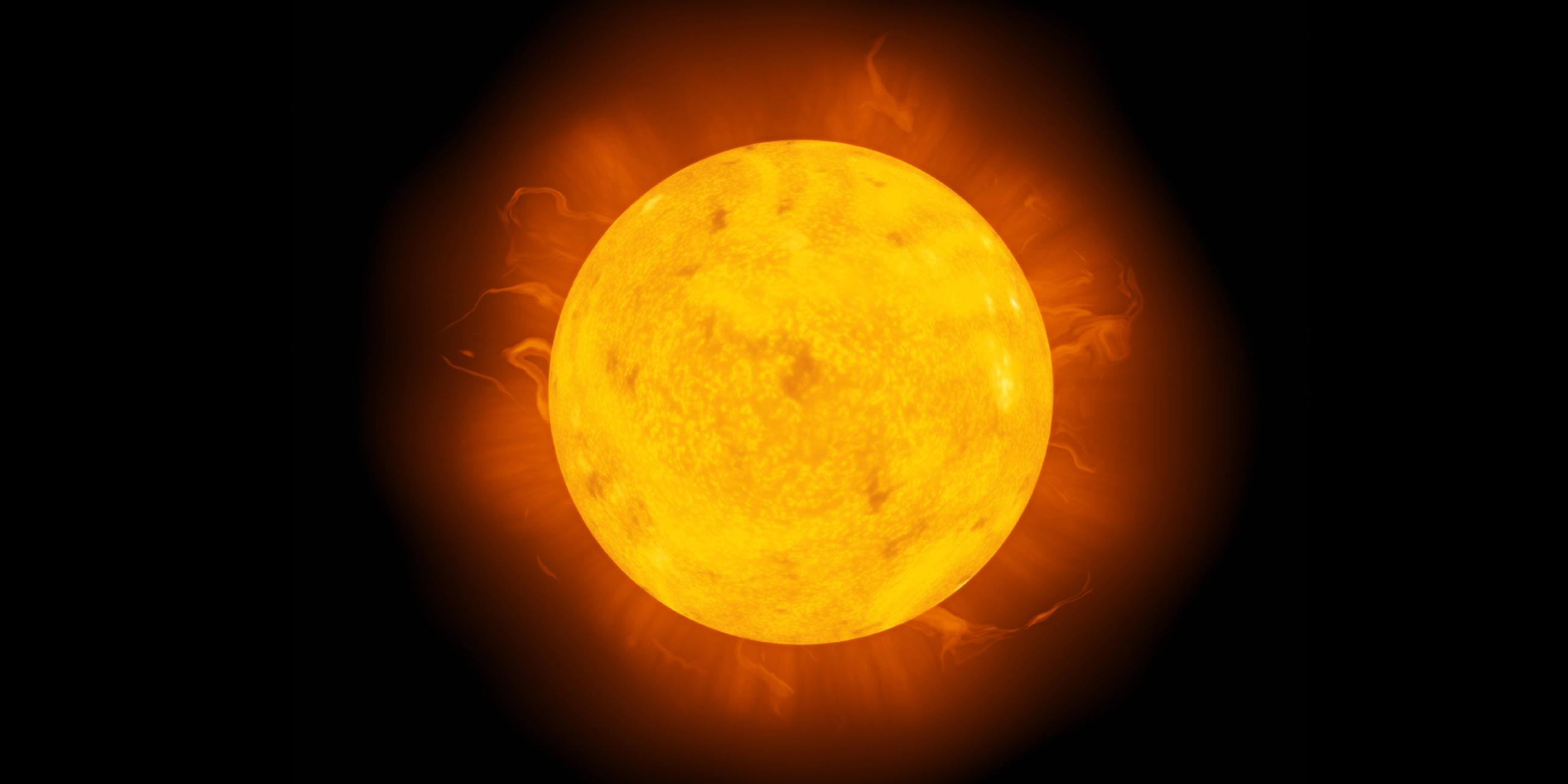 Archiv: Die Sonne, aufgenommen am 20.08.2021
