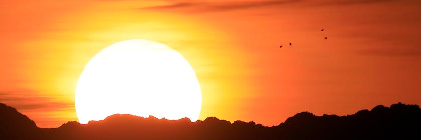 Sonnenaufgang.