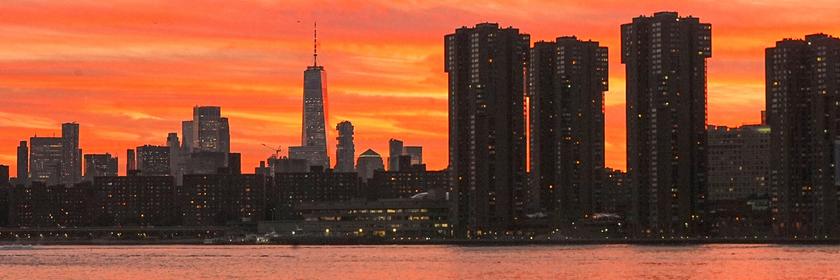 Sonnenuntergang in New York 