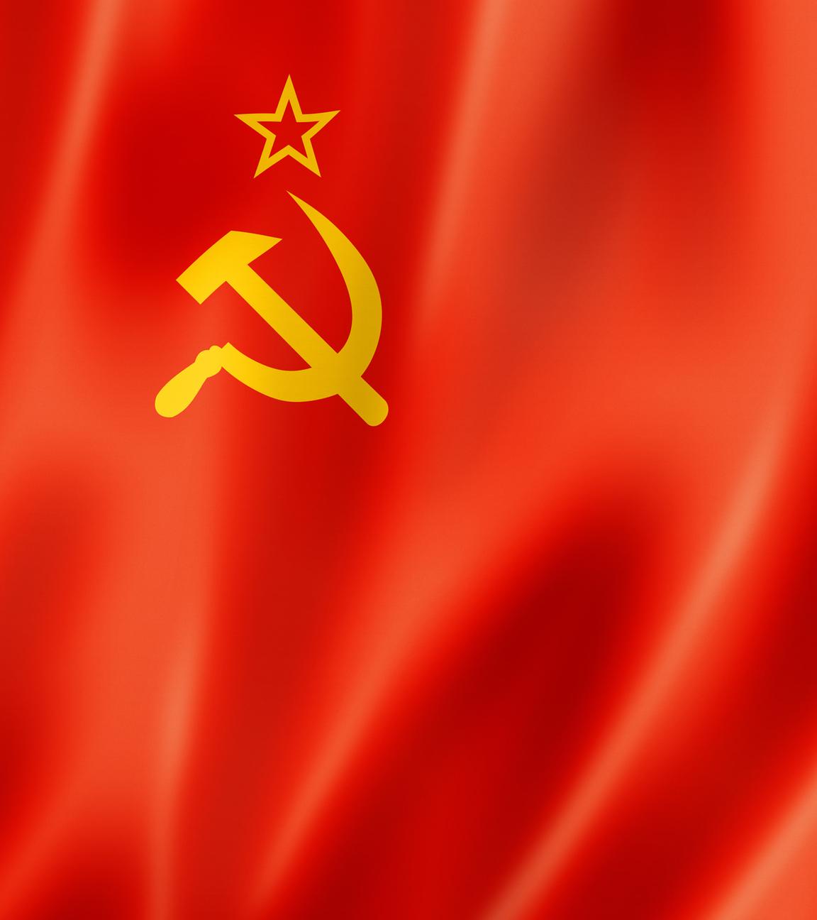 Die Flagge der Sowjetunion