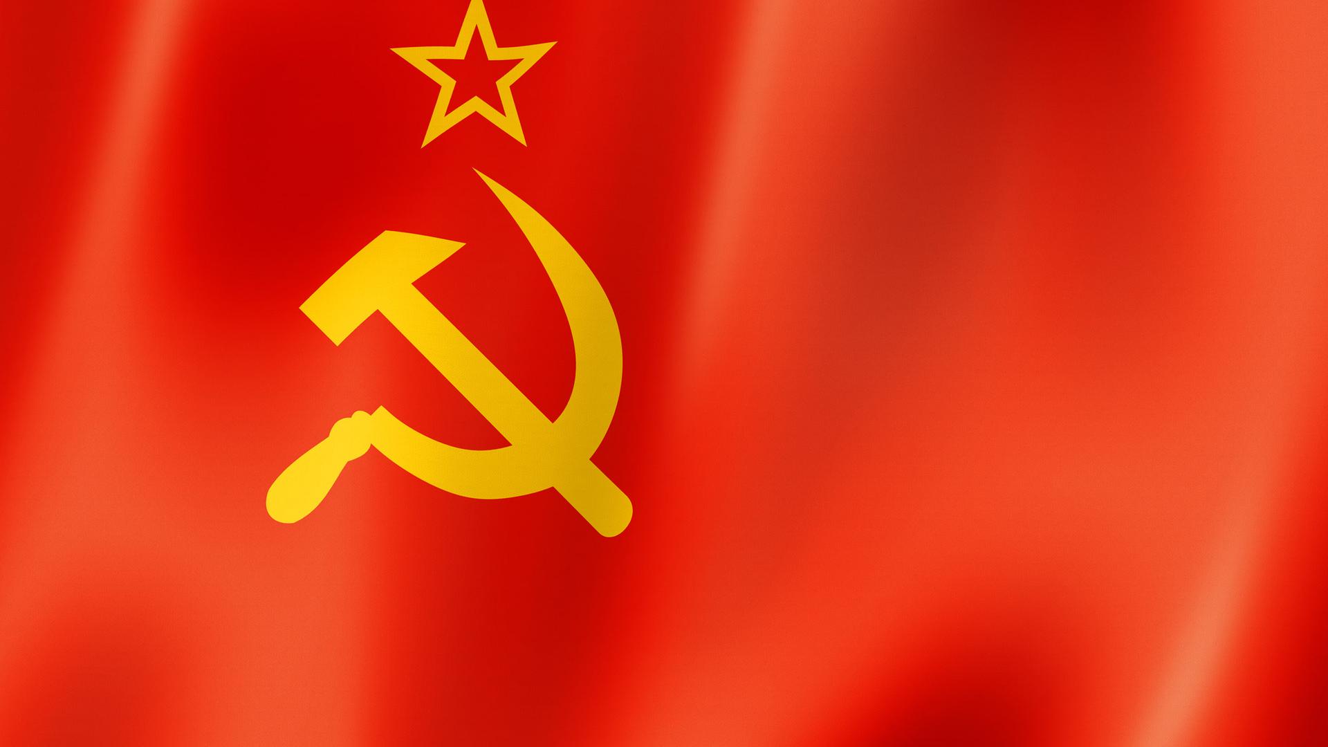 Die Flagge der Sowjetunion