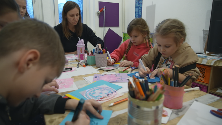 Nachbarschaftscafé für ukrainische Kinder