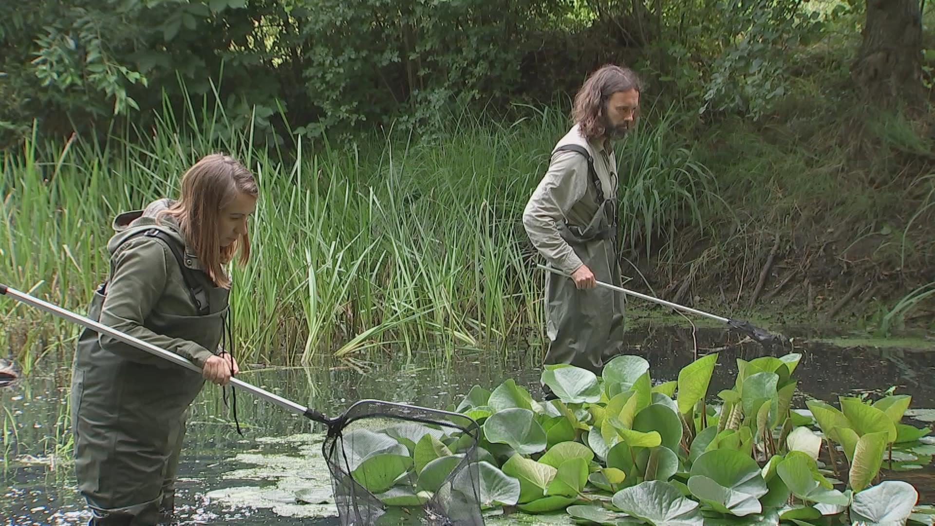 Reporterin Magdalena und ein Stadtnaturranger