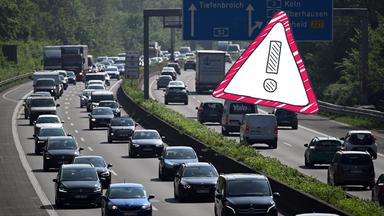 Ein Stau auf der Autobahn