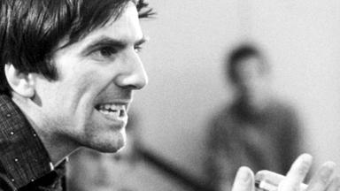 Studentenführer Rudi Dutschke 1968, während einer Rede
