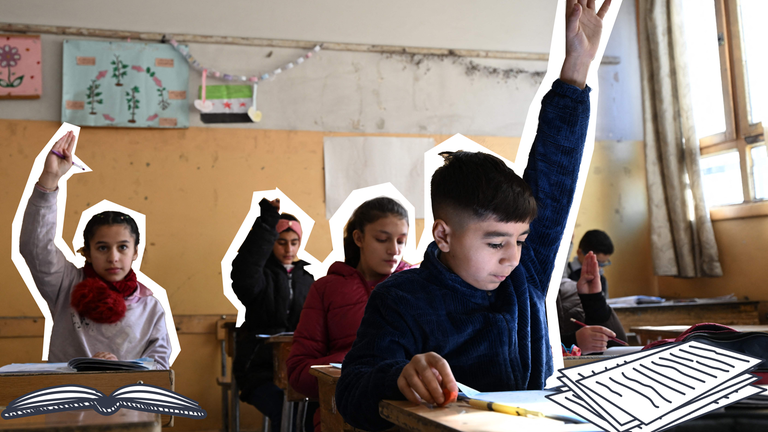Schüler in Syrien